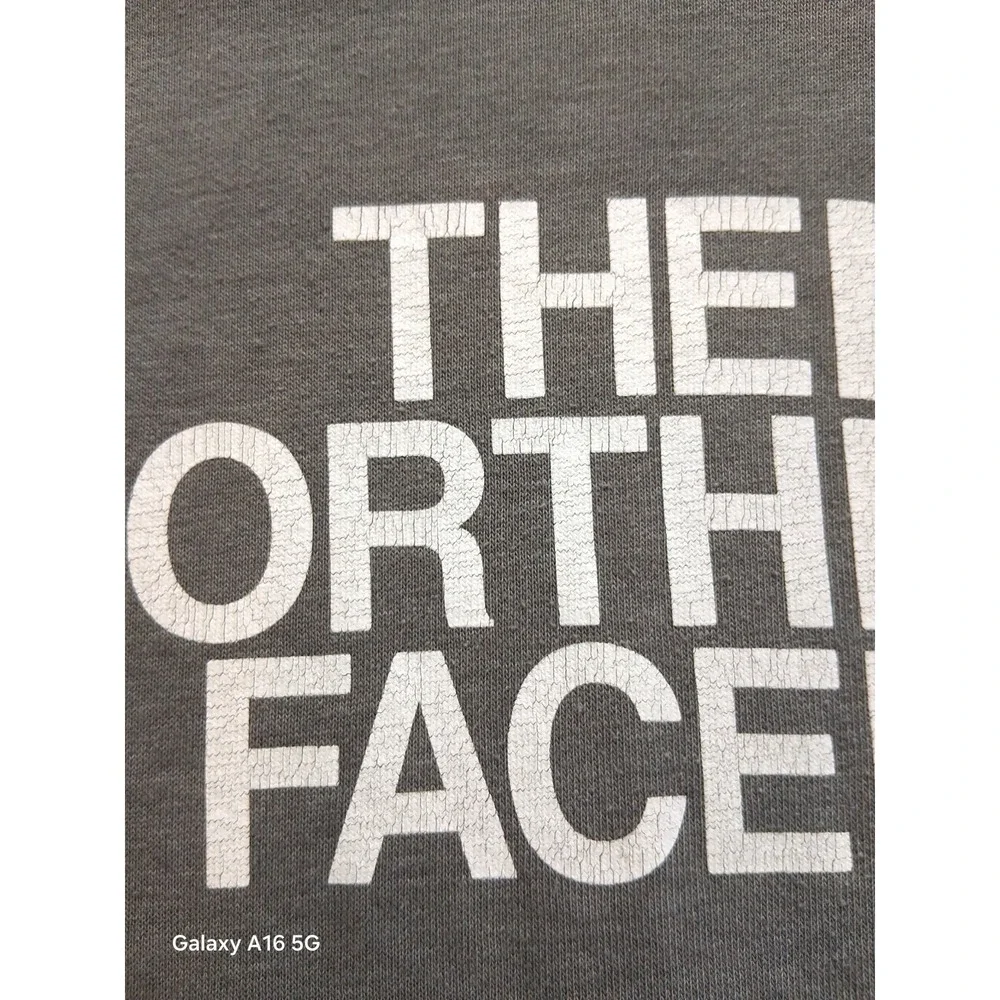 The North Face Mens Size‎ Large Hoodie Pullover Gray White Sweatshirt